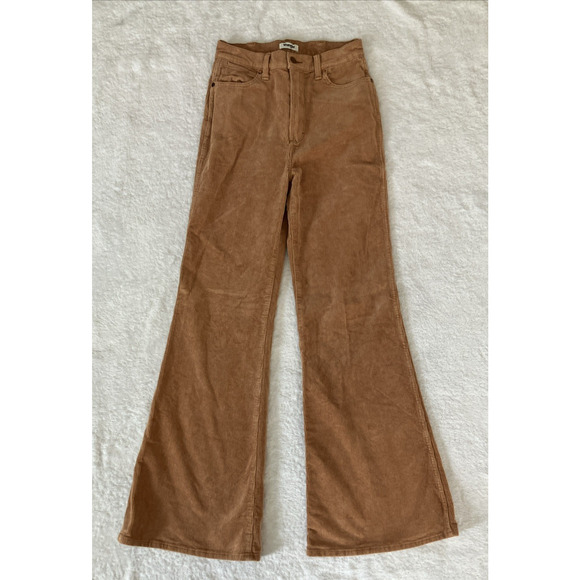 Wrangler Pants - Wrangler Corduroy High Rise Flare Jeans Pants Wanderer Cowgirl Size 28W X 34L